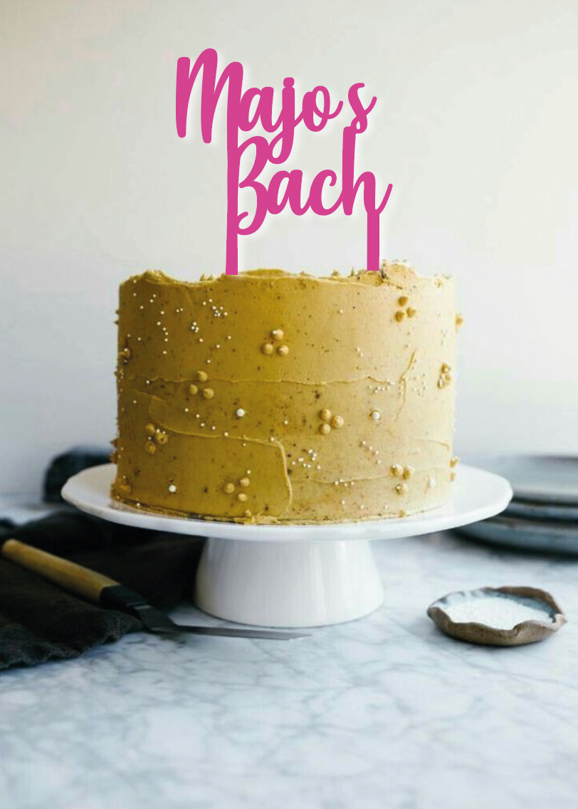 Cake Topper Frase Personalizada